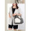 Bolsa transversal feminina de lona com patchwork vintage (1 peça) 2