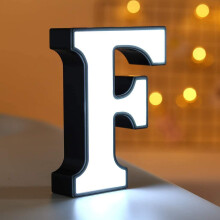 LED-letterverlichting, LED-verlichting voor alfabetische letters en cijfers, LED-verlichting voor 's nachts.