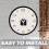 Wall Clock Movement Kit with Core and 3 Pointers White 2 pcs 7