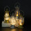Lanterna a LED luce calda impermeabile portatile oro antico 1
