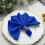 5Pieces17" Polyester Fabric Napkins Royal Blue 8