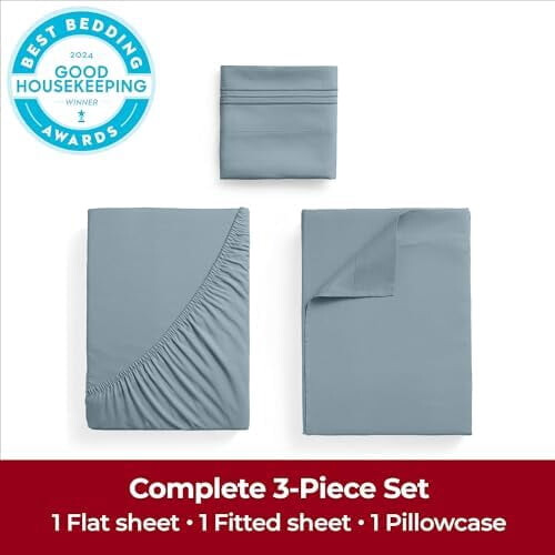 Microfiber Queen Sheet Set – Ultra-Soft, Deep-Pocket, 1