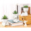 Piante grasse artificiali per decorazione d'interni (3 pezzi) 6