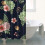 Κουρτίνα ντους με floral εκτύπωση 36x72 ίντσες με 12 γάντζους 4