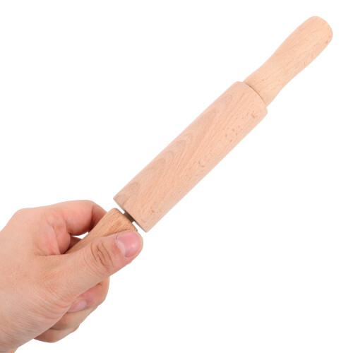 Wood Rolling Pin for Baking 9 Inch 1 Pack 2