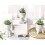 Piante grasse artificiali per decorazione d'interni (3 pezzi) 3