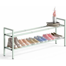 Adjustable Shoe Rack 2-Tier Metal 18-44 in