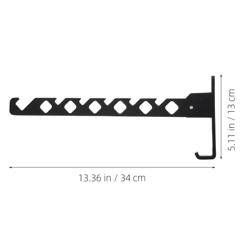 Étendoir à linge noir 34 x 13 x 2,7 cm 1