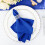5Pieces17" Polyester Fabric Napkins Royal Blue 6