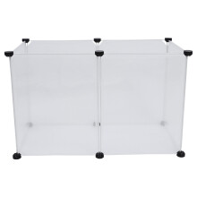 OUNONA 1 Set of Pet Isolation Fence Transparent Plastic Safety Enclosure for Indoor Use
