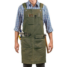 Heavy Duty Waxed Canvas Apron Multifunctional Canvas Work Apron Woodworking