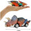 POINTERTECK Dinosaur Pull Back-biler, 6-pakning Dinosaurleker for barn 3+ – Kompatibel med T-Rex-lekesett 4