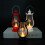 Lanterna a LED luce calda impermeabile portatile oro antico 8
