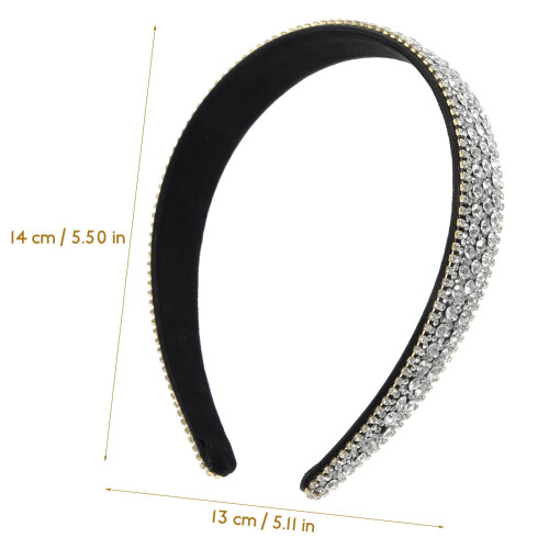 Fasce eleganti per capelli da donna, glitter per capelli, sposa Miss White 1