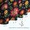 Cortina de chuveiro floral Pioneer Flower 72x72 polegadas com 12 6