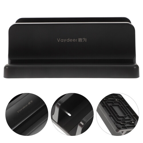 1 supporto per laptop verticale, compatibile con laptop Pro (nero) 2