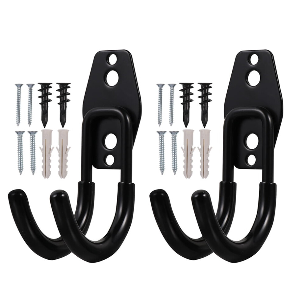 2Pcs Garden Hose Holder Hook Metal Hose Hook Hanger Wall Mounted Hose Bracket Hanger 9555307293477