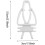 Vogelfutterclip-Halter, weiß, Kunststoff, 2er-Pack 5