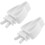 Vogelfutterclip-Halter, weiß, Kunststoff, 2er-Pack 1
