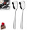Arithmeticn Square Head Stainless Steel Serving Spoon – 1PC, Compatible with Korean Tableware 2