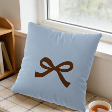 Housse de coussin amovible à motif nœud papillon pour canapé ou fauteuil, 45 x 45 cm