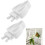 Vogelfutterclip-Halter, weiß, Kunststoff, 2er-Pack 4