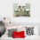 Beaded Penguins Bath Canvas Wall Art 20x16in 5