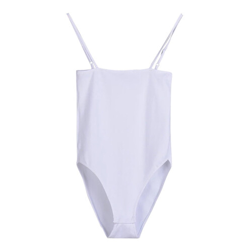 Women's Summer Backless Adjustable Spaghetti Strap Club Bodysuits
