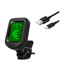 Guitar Tuners Clip On Digital Electric Tuner with 360 Degree Rotation and LCD Display, Guitar Metronome Tuner for Bass