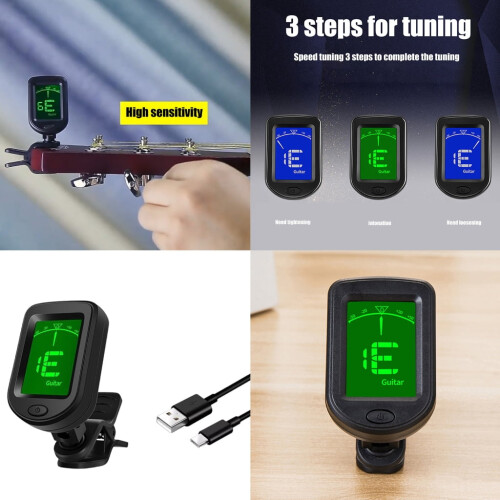 Digitales Clip-Tuner-Gerät für Gitarre, E- ... 1