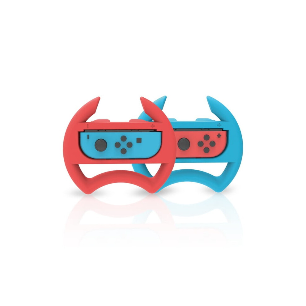 Switch Joy-Con Steering Wheel Grip 2-Pack For Switch/Oled Â Ergonomic, Anti-Slip, Plug-And-Play | Compatible With Switch 9555307297338