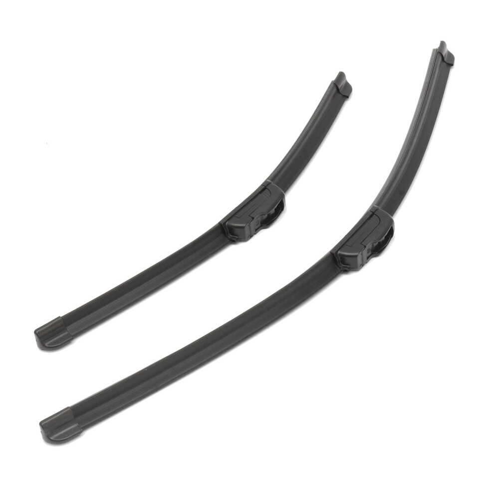 24Inch+17Inch Universal Car Front Windshield Wiper Blade Rubber Windscreen Wiper Blade Black 9555307296751