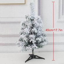 4FT Premium Snow Flocked Artificial Christmas Tree, 200 Tips, Hinged Branches & Metal Stand – Easy Install for Home/Office Decor