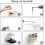 Invisible Floating Bookshelf Metal 4-Tier 2 Pack White 7