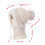 Conjunto feminino 3 em 1 de gorro, cachecol e máscara de tricô 3