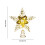 Christmas Tree Topper Silver Star Metal Glitter Small 3