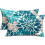 Conjunto de 2 capas de almofada de linho com bolinhas pretas, 45x45 cm (18x18 polegadas) 1