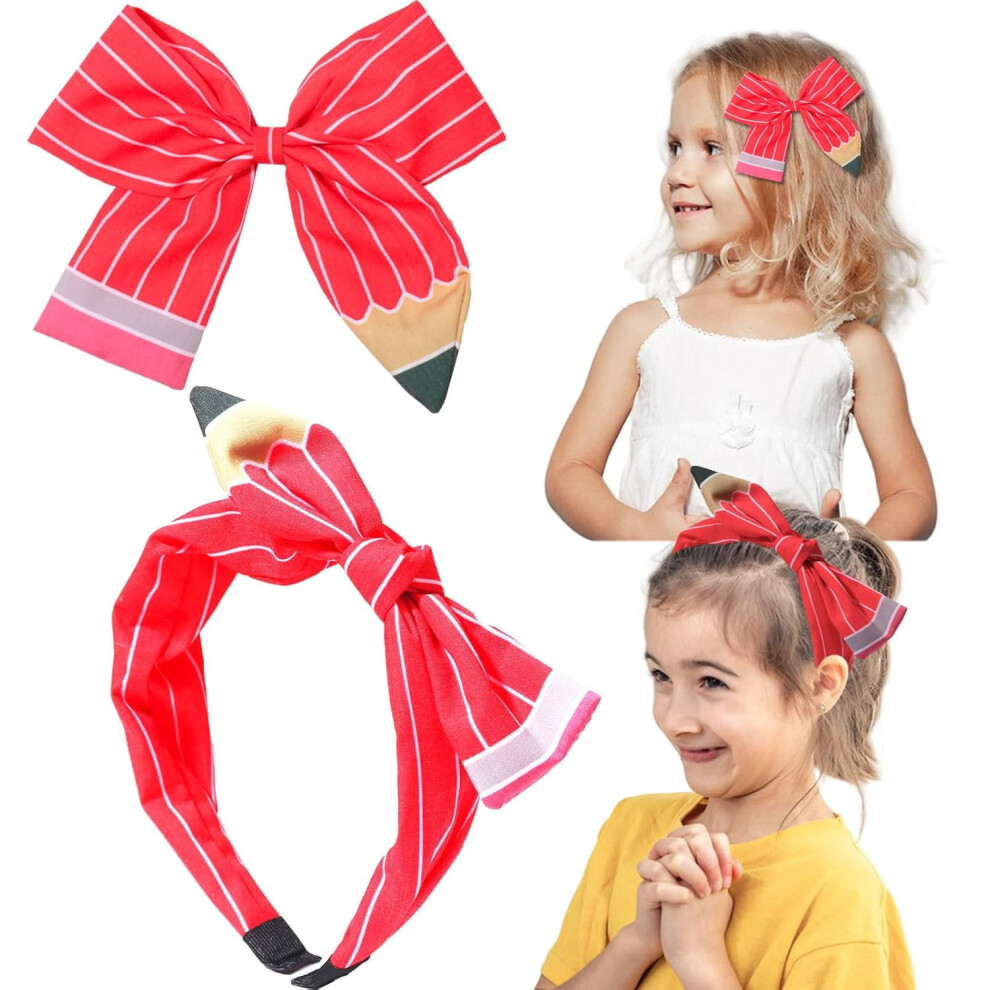 Hair Clips and Headbands for Girls â Pencil Bows, Teacher