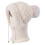 Conjunto feminino 3 em 1 de gorro, cachecol e máscara de tricô 5