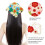 Set di bandane all'uncinetto con fiori, sciarpa per capelli comoda, 3 pezzi 5