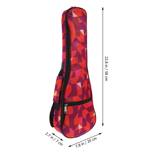 Ukulele Gig Bag Red Oxford Cloth1Set Simple Protection 1