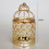 Castiçal de parede OUNONA com sino de pássaros, lanternas decorativas e castiçal dourado. 2