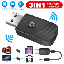 Glacadóir Fuaime Gan Sreang Bluetooth do Theilifís Ríomhaire, Dubh