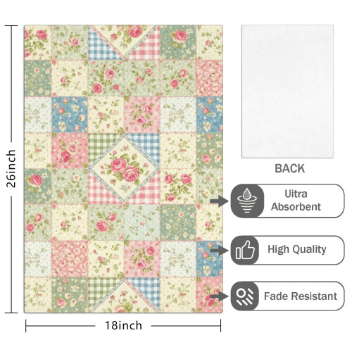 2er-Pack Küchentücher mit Blumenmuster, 45,7 x 66 cm 1