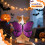 Χαριτωμένη στολή για το Halloween με σκυλάκι - Φτερά πεταλούδας από τσόχα, μωβ L 6