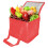 Liquidation ! Sac isotherme rouge avec fermeture éclair pour aliments et courses. 8