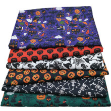 Material textil de Halloween pentru matlasare și cusut, poliester,