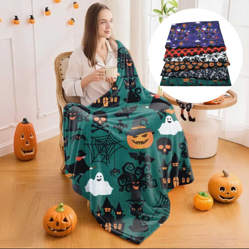 Material textil de Halloween pentru matlasare și cusut, poliester, 2
