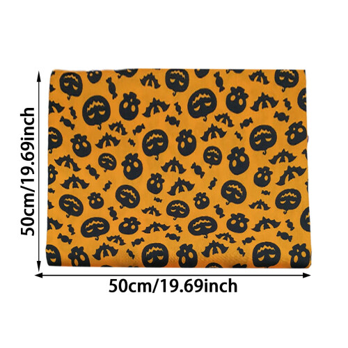 Material textil de Halloween pentru matlasare și cusut, poliester, 1
