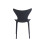 (4x Black Stacking Chairs) Modern Style Retro Dining Garden Stackable Chairs 7